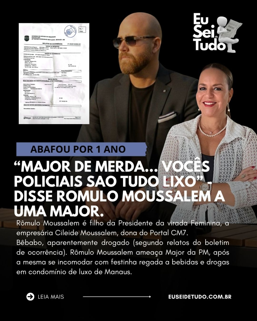 Romulo Moussalem, Filho da presidente da Virada Feminina, tenta agredir mulher em condomínio de luxo em Manaus.